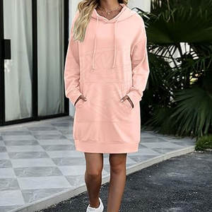 Sudadera con Capucha de Manga Larga para Mujer, Material de Algodón Suave, Estilo Holgado Informal, Sudadera Cálida para Invierno - Product Image 6