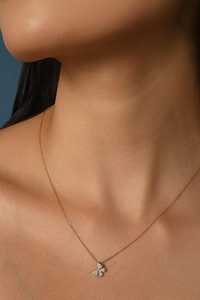 Custom Round Cut Lab Grown Diamond Butterfly <b>Necklace</b> Pave Set Minimalist <b>Delicate</b> Layering Jewelry 14K 18K Solid Gold Wholesale - Product Image 2