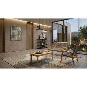 Modern Durable Woven Cord Furniture Set American Pine Plywood Frame <b>Foldable</b> <b>Garden</b> Set for Outdoor Use Hotel Farmhouse - Product Image 3