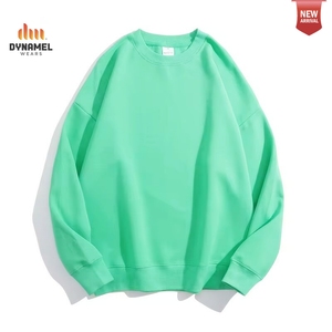 DYNAMEL <b>Men</b> Sweatshirt Long Sleeve Light Grey Solid <b>Pullover</b> Casual Knitted Top - Product Image 6