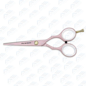 Fancy Light Pink Barber Hair Cutting Scissors Professional Beauty Salon Shears with <b>Removable</b> Finger Rest Stylish and Sharp - Product Image 5