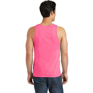 Camiseta sin mangas 100% algodón para hombre, talla grande, térmica, para gimnasio, holgada, con estampado, al por mayor - Product Image 2
