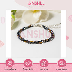 Joyería de Moda de Lujo, Calidad Premium Grado AAA, Tobillera de Cristal Facetado con Triple Protección Unisex, Cadena Ajustable, Venta al Por Mayor - Product Image 5