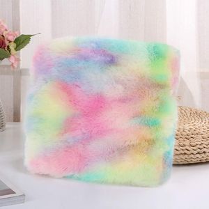Coperta in Finta Pelliccia Arcobaleno Ultra Morbida e Lussuosa per Divano e Letto - Product Image 4