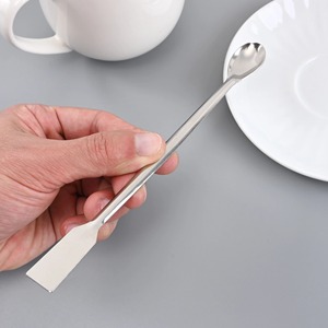BAFA INSTRUMENTOS QUIRÚRGICOS Cuchara de Laboratorio de Acero Inoxidable Plateado de 20 cm con Empuñadura Ergonómica Certificada CE, Espátula de Doble Extremo/Laboratorio - Product Image 5