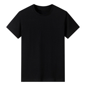 T-shirts décontractés pour hommes en coton 100% personnalisés OEM, manches courtes, coupe classique, logo sur le devant - Product Image 2