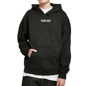 เสื้อฮู้ดซิปผู้ชายทรงโอเวอร์ไซส์ SPARKWELL ผ้าฝ้ายเฟรนช์เทอร์รี่ สไตล์ลำลอง สตรีทแวร์ - Product Image 2