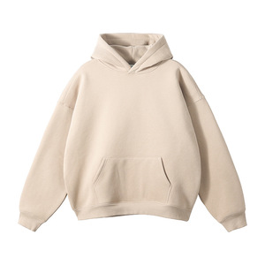 Hoodies d'hiver personnalisés à coupe classique, en polyester/coton uni, pour hommes, pull-over unisexe, en gros, grandes tailles, hoodies pour hommes - Product Image 4