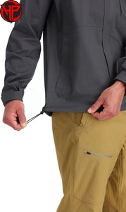 Veste de pluie d'été pour le golf, imperméable et légère, avec col montant, fermeture éclair, manches amovibles, design pliable - Product Image 2