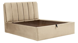 Modern Upholstered <b>Storage</b> <b>Bed</b> Frame <b>Queen</b> Size Fabric Headboard Soft <b>Bed</b> <b>with</b> Built <b>Storage</b> for Bedroom - Product Image 4