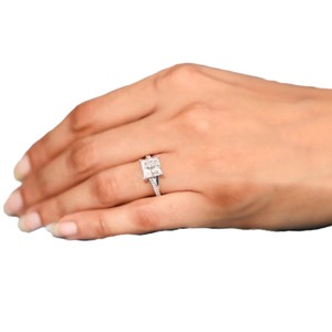 Bague demi-éternité en or massif 10K 14K 18K avec diamant de laboratoire rond taille princesse, 2,5 carats, couleur DEF, clarté VS VVS, certifié IGI, vente en gros - Product Image 5