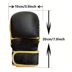 Gants de boxe et de karaté pour hommes en cuir PU de qualité supérieure, entièrement personnalisables avec logo imprimé, service OEM, prix de gros - Product Image 5