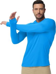 Sudadera con Capucha Personalizada con Protección Solar UPF 50+, Impermeable, para Pesca, para Hombre, 95% Poliéster, 5% Elastano, 180g, con Estampado por Transferencia de Calor - Product Image 2