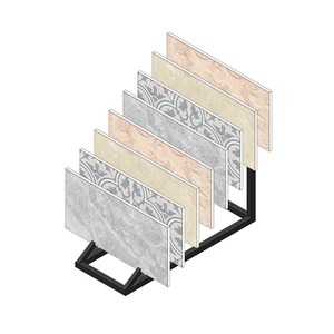 Expositor de azulejos tipo cascada, independiente, lavable y de fácil montaje para uso en interiores - Product Image 5