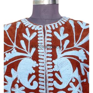 Chaqueta Bomber con Estampado Floral para Mujer, Hecha a Mano por A2ZCraftBazar, con Cierre de Botones, Tejido de Algodón, Multitemporada, Corte Regular - Product Image 2