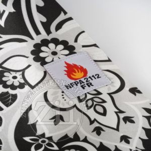 Vêtements ignifuges et réfléchissants haute visibilité de style floral noir et blanc 7,5 oz pour le secteur pétrolier, gazier et électrique - Product Image 4