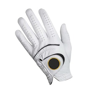 Gant de golf en cuir Cabretta blanc, main droite, à enfiler, antidérapant, unisexe, taille S - Product Image 4