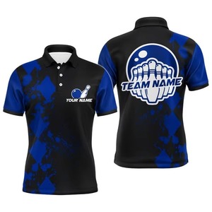 Custom Polo Shirts Personalized <b>Bowling</b> Jersey 100% Polyester for Men Team League Shirts Custom <b>Bowling</b> Polo Shirt - Product Image 2