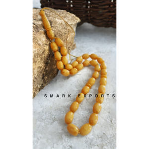 Resina ámbar mate Tasbih Misbah Subha cuentas de oración islámica 33 Oval Dhikr Zikr Tasbeeh Rosario musulmán para regalo de meditación Namaz - Product Image 1