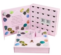 Vente en gros d'usine, ensemble d'emballages cadeaux de Noël, boîte d'emballage de calendrier de l'avent de luxe, boîte de calendrier de l'avent cosmétique avec tiroirs
