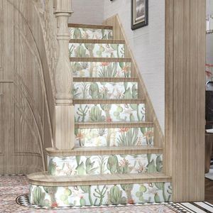 Papel Tapiz Autoadhesivo con Diseño Floral Verde del Oeste y Cactus, Papel de Contacto Vintage con Diseño de Desierto para Revestimiento de Paredes - Product Image 4