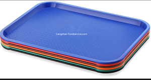 Plateau pour restauration rapide, plateau en plastique avec surface texturée, plateau de restaurant durable, vaisselle et assiettes écologiques de style américain - Product Image 6