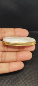 Pendentif rainuré en pierre de lune 100% naturelle, de qualité supérieure, avec rainure en laiton, prix de gros, lot de pendentifs en macramé en pierre de lune, cristal - Product Image 3