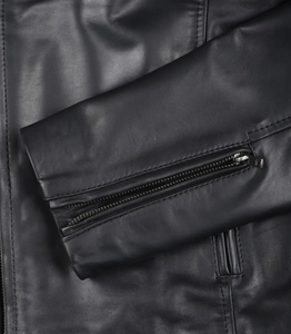 Veste de motard en cuir PU pour homme SBEA IMPEX, fermeture éclair intégrale, respirante, coupe-vent, anti-UV, écologique, streetwear décontracté, hiver - Product Image 5