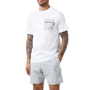 Ensemble de shorts pour homme de haute qualité, 2 pièces, ensemble de survêtement en coton d'été pour homme, t-shirt à manches courtes et shorts, ensemble twin pour homme - Product Image 1