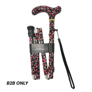 ไม้เท้าอลูมิเนียมลายดอกไม้น้ำหนักเบา,สำหรับชายชรา - Product Image 6