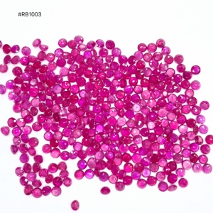 ทับทิมธรรมชาติ 100% จากโมซัมบิก ขนาด 2.5 มม. รูปทรงกลม ผ่านการอบความร้อน น้ำหนักรวม 31.75 กะรัต (ล็อต) เกรด 3A พลอยหลวม เหมาะสำหรับทำจี้และแหวน - Product Image 1