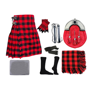 Offres Spéciales sur les Kilts des Highlands écossais - Ensemble de Kilts Tartan pour Hommes - Style d'Ensemble Écossais - Product Image 1