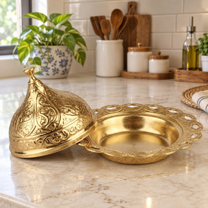 Pot de rangement artisanal en cuivre Meenakari avec couvercle, motif floral traditionnel peint à la main, récipient décoratif pour la cuisine, article cadeau - Product Image 4