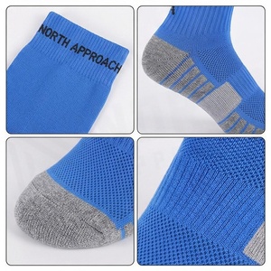 Blue <b>Knee</b> <b>High</b> Soccer <b>Socks</b> Breathable Knitted for Adults Summer Sport Wear - Product Image 4