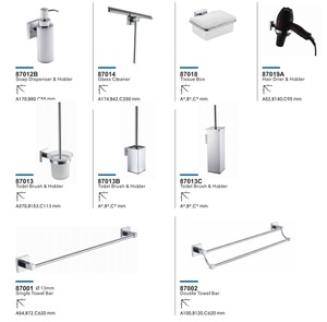 Fabricant OEM Kohler Distributeur de savon design Finition chromée fine Design moderne Quincaillerie murale écologique pour salle de bains - Product Image 3