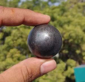 Natural Shungite Sphere <b>Crystal</b> <b>Ball</b> Polished Stone Figurine for Home Decor Business Gift - Product Image 2
