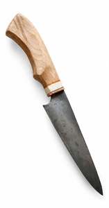 Cuchillo de Cocina de Acero con Alto Contenido de Carbono, Mango de Madera Personalizado, Acabado Forjado, Herramienta Culinaria Profesional - Product Image 2
