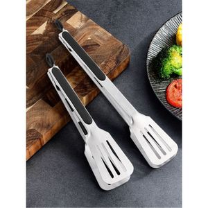 Heavy Duty Metal Kitchen Tongs Non-Stick Stainless Steel <b>BBQ</b> Grill Tongs For Cooking Food Serving Salad Tong Catering Supplies - Product Image 5