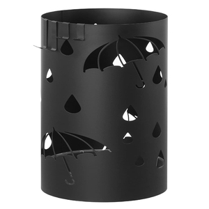 Porte-parapluies en métal ajouré, Porte-parapluies en métal pour entrée, Porte-parapluies rond sur pied pour parapluies et bâtons de marche - Product Image 5