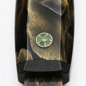 Cuchillo para verduras de cobre damasco de alta calidad con mango de madera liso para un corte limpio y la preparación de comidas - Product Image 6