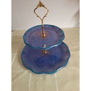 ขาตั้งเค้กเรซิ่นแบบคลาสสิกสำหรับการเสิร์ฟเค้กอย่างหรูหราและการนำเสนอของหวาน อุปกรณ์ตกแต่งเค้กที่จำเป็น - Product Image 4