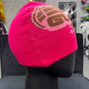 Bonnet d'hiver unisexe pour adulte, 100% acrylique, style décontracté, couleur unie, tricot jacquard, broderie 3D, bouton rose, modèle courant - Product Image 6