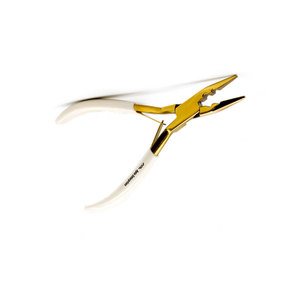 Pinzas de Acero Inoxidable para Extensiones de Cabello con Mango de Goma Antideslizante, Pinzas Profesionales para Abrir y Cerrar Anillos Micro - Product Image 3