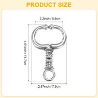 Pince à bec de taureau, pince à bec de taureau à ressort en acier inoxydable avec diamètre intérieur de 2,2 mm, équipement pour animaux d'élevage, verrouillage automatique