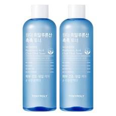 Tonique hydratant à l'acide hyaluronique Tony Moly Wonder 500ml, lot de 2, format liquide, prix réduit - Product Image 1