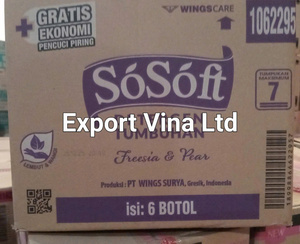 Best Price SoSoft <b>Liquid</b> Detergent Freesia & Pear Bottle 700ml x 6 - Product Image 3