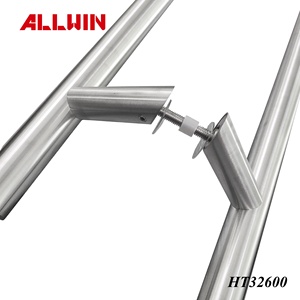 Stainless Steel Black Back to Back Offset Ladder Pulls Handles - Product Image 6