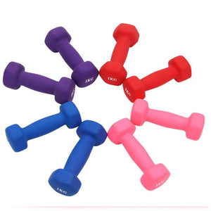 Factory High Quality Gym Fitness 1kg 2kg <strong>3kg</strong> 4kg Customized <strong>Weights</strong> Coated Pvc Dumbbells Set Neoprene Dumbbells - Product Image 6