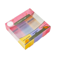 Boîtes d'emballage pliables écologiques en PVC, PET, PP, matériaux recyclés, avec logo personnalisable, vente chaude, gaufrage à chaud en feuille d'or