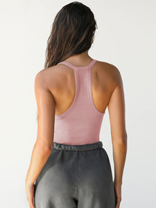Aoyema Débardeur Homme Personnalisé d'Été Sans Manches Basique Col Rond pour Course, Gym, Fitness, Musculation, Style Stringer et Dos Nageur Décontracté - Product Image 6